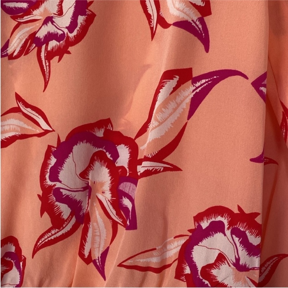 Diane Von Furstenberg Shirt 100% Silk Long Sleeve Blouse Top size 4 - Picture 14 of 14